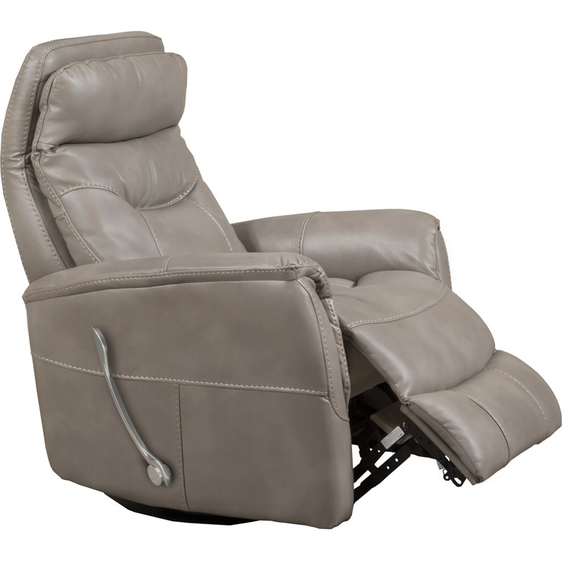 Ensemble de deux fauteuils inclinables et pivotants Akeelah Simon, Beige