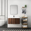 Meuble-lavabo moderne de 36 po, lavabo inclus, porte à fermeture douce, conception à 2 portes, noyer, rangement généreux de 36 po avec lavabo, 2 portes, amplement pour les visites fréquentes-32210595-32210592