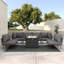 Outdoor Patio Woven Rope Wicker Modular 9 Pieces Sectional Set With Fire Pit Table And Cushions-1707594844