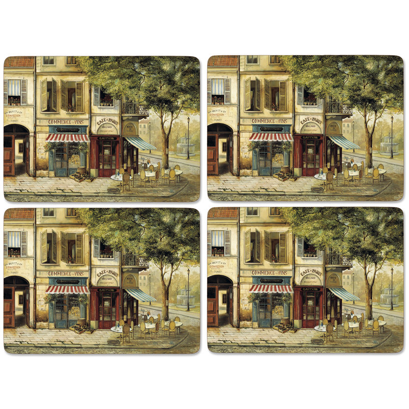 Pimpernel Parisian Scene Placemats 15.7 X 11.7"
