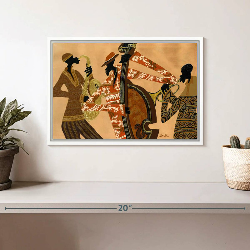 All That Jazz, Cadre flottant blanc, 13 po x 9 po