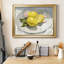 Citrons sur une plaque I - peinture sur toile encadrée-1713154675-1713154685