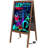 Weybridge Freestanding Glass Reversible Large - 6' - 8' Chalkboard