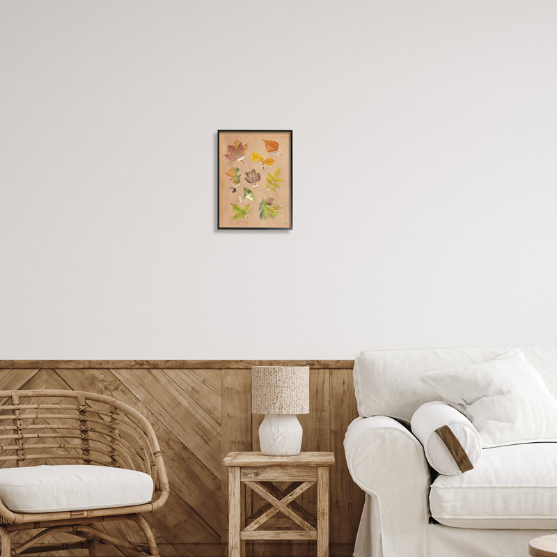 Conception d'art sur toile Stupell Industries Woodland Leaf par House Fenway, H 14 po x l 11 po x P 1,5 po