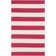 Brookvale Striped Hand-Woven Cotton Red/White Area Rug