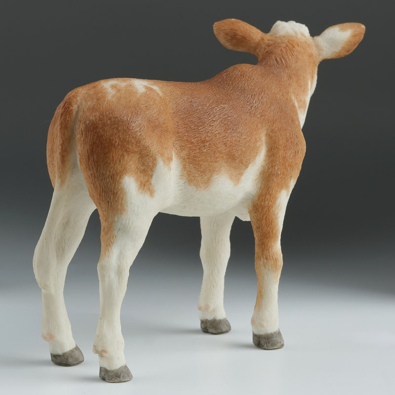4,92 pouces L en cuir de veau Ayrshire multicolore