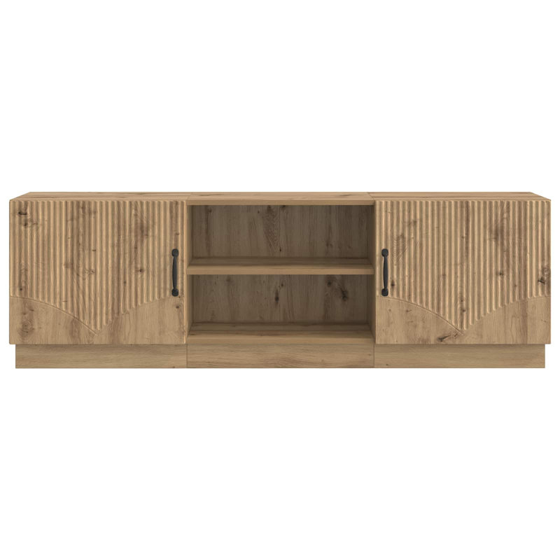 Unfinished TV Stand, Artisan Oak, 47cm H x 150cm L x 31cm W