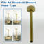 Bras de douche 8 pouces avec bride, bras de douche rond à fixation au plafond 1/2 Npt-128722947