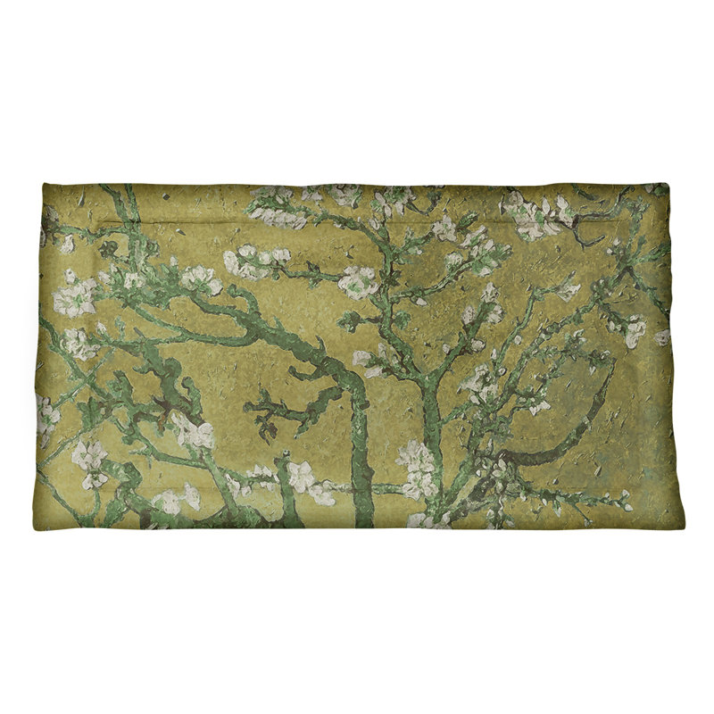 Couvre-oreiller Vincent Van Gogh, Très grand, Microfibre, Jaune / vert