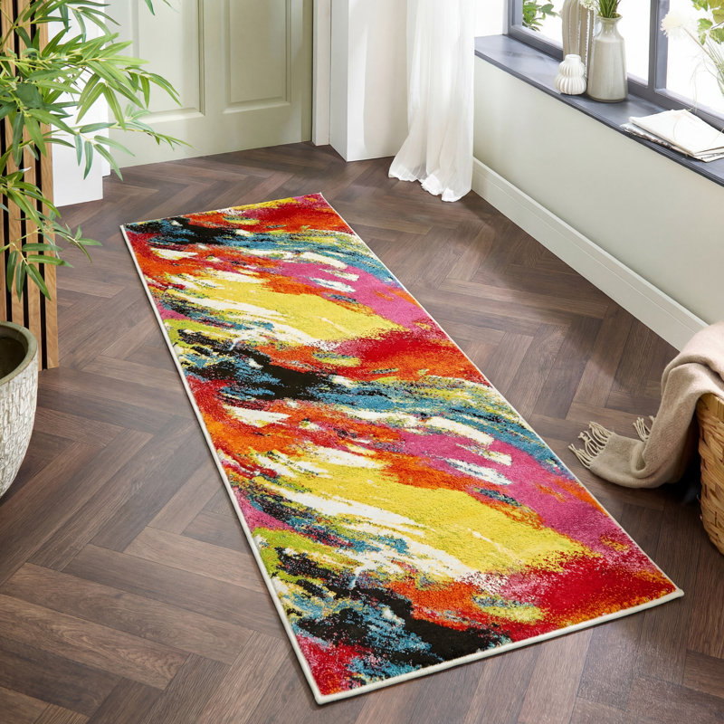 Abstract Area Rug, Runner 80 x 240cm