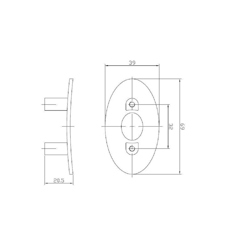 Oval Knob