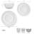 Pfaltzgraff Jules 12-Piece Porcelain Dinnerware Set, Service for 4