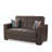PrimeNest NimbusFlow Collection Upholstered Convertible Loveseat with Storage