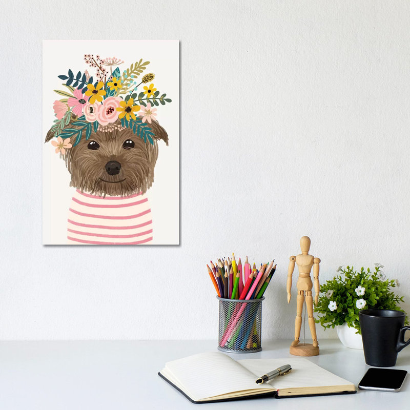 Yorkshire Flowers by Mia Charro - Wrapped Canvas Gallery-Wrapped Canvas Giclée, 20.32 cm H x 30.48 cm W