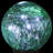 Exhart Solar Crackle Glass Ball Garden Stake with Six LED lights and Bead Details, 4 by 30 Inches-1142046515