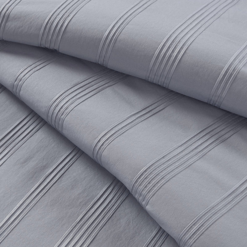 Édredon simple / simple TG tissé à rayures avec revers soyeux, fonction de séchage rapide, et idéal pour les petits espaces