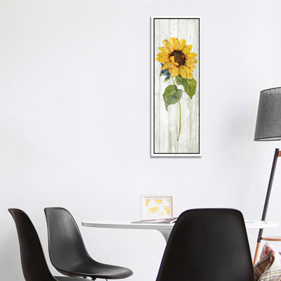 Sunflower in Autumn I 1 Piece Panoramic Wall Art on Canvas