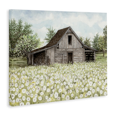  Art sur toile "White Poppy Farm Meadow" par Cindy Jacobs