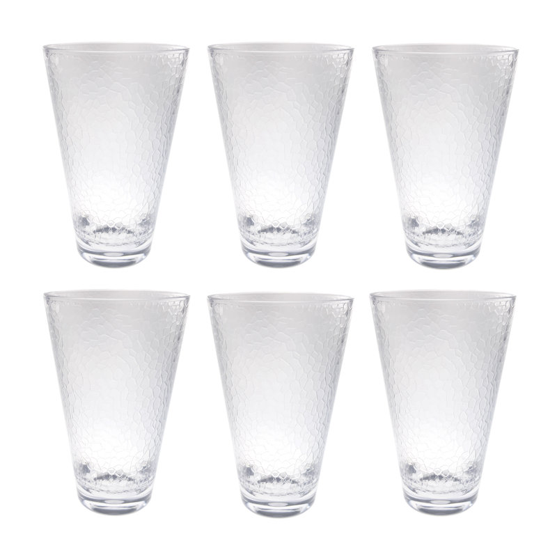 Jerad Acrylic Drinking Glass Set, 22 oz