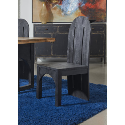 Chaise d'appoint en bois massif Gerlac