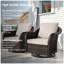 Ensemble de 2 chaises de patio pivotantes avec coussins-2002614002