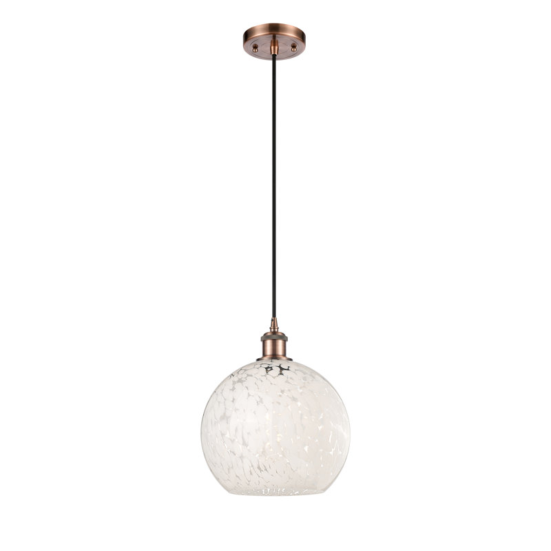 Nathalie 1 - Light Pendant, Antique Copper, 11.75" H x 10" W x 10" D