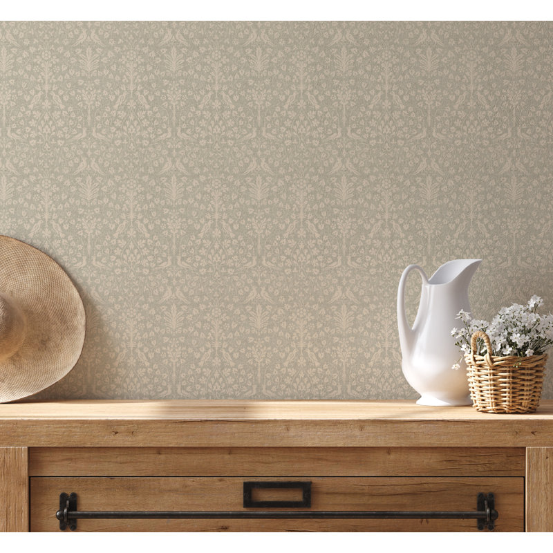 Yuki Osada Floral Wallpaper Double Roll, Sand