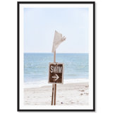 Swim Malibu Beach Print by Carly Tabak
