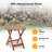 Saidie Round Acacia Folding Outdoor Side Table , 18.11'' in. W 18.11'' in. D