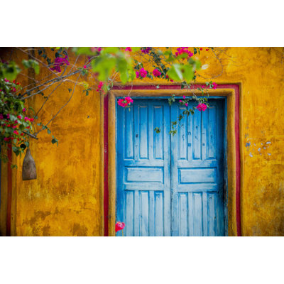 " Blue Door In Trancoso " by Anna Carolina Negri