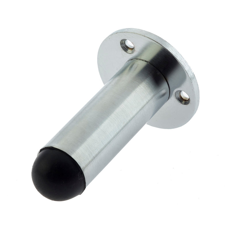 Chimere Skirting Fixed Door Stop, Satin Chrome