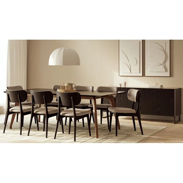 Ena Glass Top Dining Set (8 Chairs)