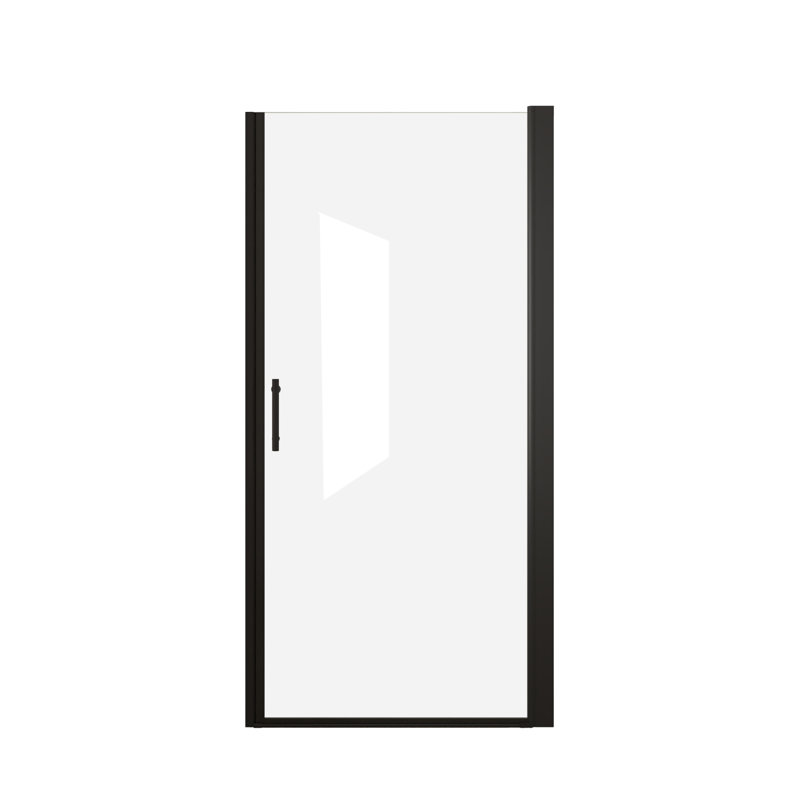 Porte de douche pivotante 36 "x 72" avec cadre et verre trempé