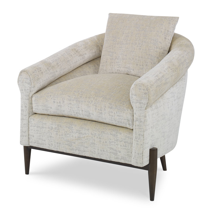 Jaxson Upholstered Armchair, American Walnut, Venice Linen
