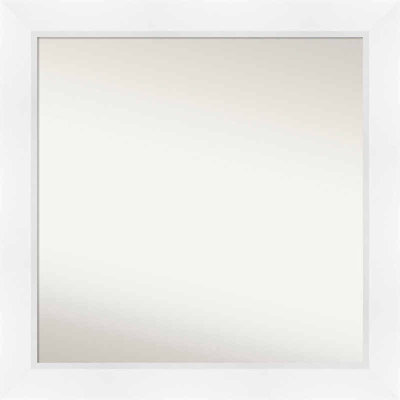 Miroir mural Sloped, 31,5 po x 31,5 po, Blanc
