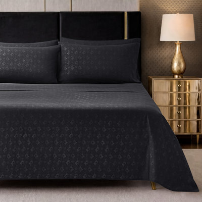Baby Phat Embossed Microfiber Sheet Set With Extra Pillowcases