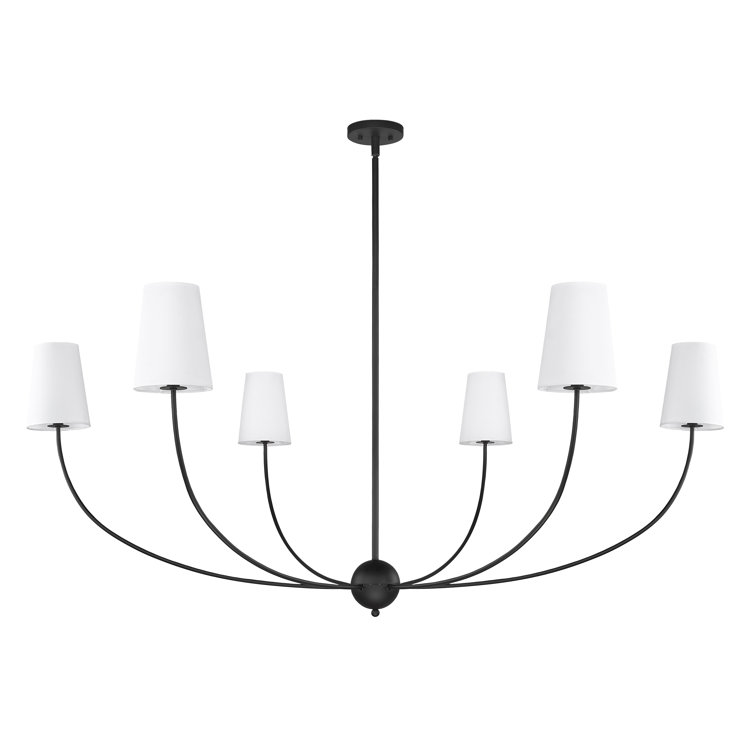 Jerroll 6 - Light Shaded Classic Chandelier