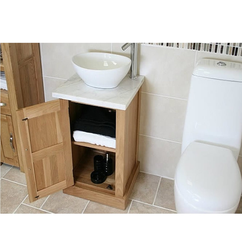 Cozart 500 mm Freestanding Single Vanity, White Quartz