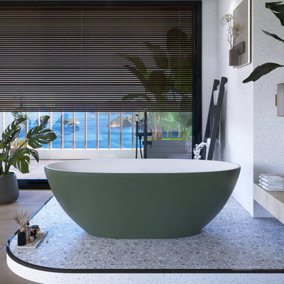 Baignoire de trempage autoportante 65 po 65 po