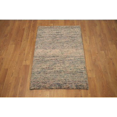Rustic Charm: Versatile Gabbeh Rug 2x3 with a Subtle Colour Blend