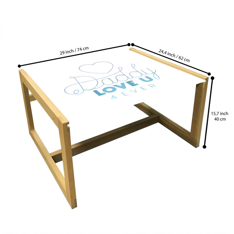 Jahmarcus Sled Coffee Table, 62cm H x 74cm W x 40cm D