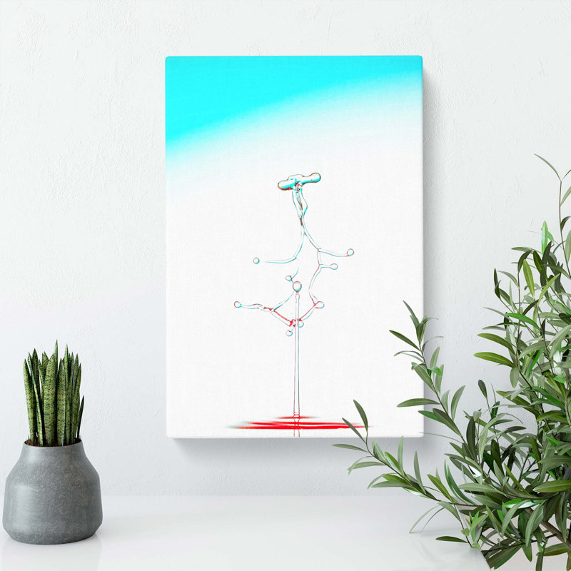 Making A Splash In Abstract - Wrapped Canvas, 60cm H x 40cm W x 3cm D