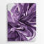 Aquarelle abstraite 44, art mural en métal mauve-265083362