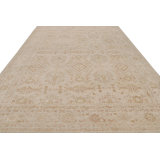 Rug & Kilim’S Oushak Rug In Gray And Beige With All Over Geometric Pattern