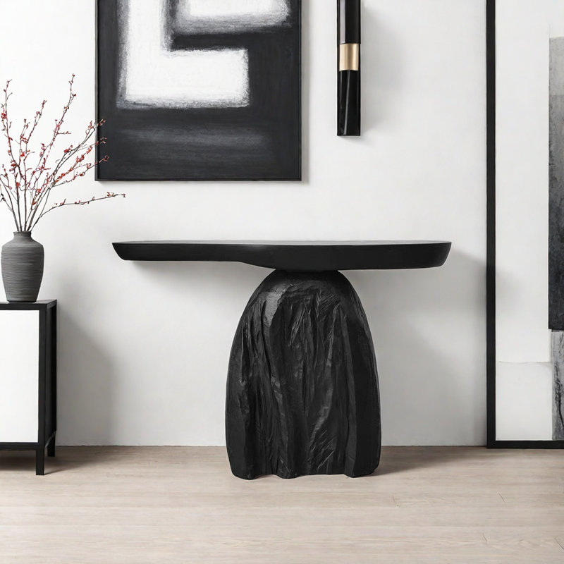 Retro Minimalist Art Console Table, 33.46" H x 47.24" W x 13.78" D
