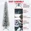 Arbre de Noël pré-éclairé en velours texturé-266161430