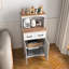Armoire de cuisine en bois avec garde-manger et micro-ondes avec tiroir de rangement