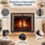 1 Panel Iron Fireplace Screen