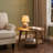 Round Coffee Table - 2-tier Center Table With Storage, Tapered Legs, And Curved Transitions, 31.5 Dia. X 17.7"h, Easy Assembly, For Living Room, Honey Brown