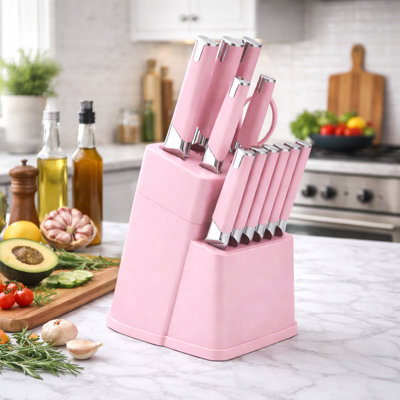 Ensemble de couteaux de cuisine en acier inoxydable 13 pièces Modern